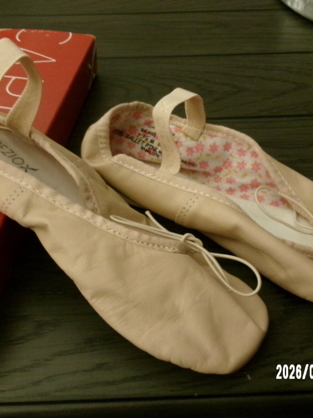 Capezio Daisy Ballet Slippers Women's Size 7.5 M Pink Leather Dance Shoes New